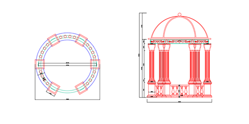 Marble outdoor pavilion project