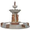 Classic Design Hotsale Lady White And Red Marble Water Fountain Stone Garden Fountain