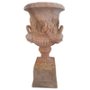 Factory Price High Grade Red Marble Flowerpot for Sale