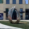 Outdoor Large Garden Decoration Mirror Polished Stainless Steel Sculpture