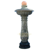 Out Door Hand Carved High Quality Green Marble Spinning Ball Water Fountain 