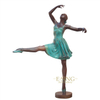 Custom Made Life Size Cast Bronze Lady Figure Sculpture for Outdoor