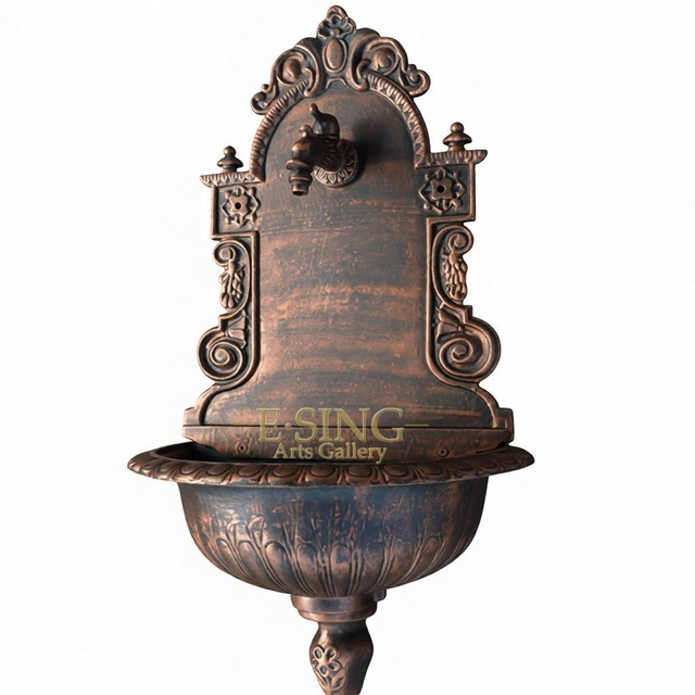 Western Popular Cast Iron Water Basin Garden Small Fountain