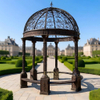 Fashion Cheap Metal Iron Gazebo with Simple Pillars for Garden