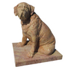 Hot Selling Handmade Animal Yellow Marble Dog Sculpture