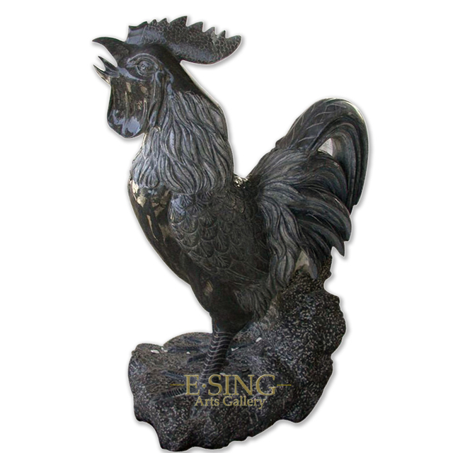 Classic Life Size Natural Marble Chicken Animal Statues for Sale