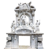 French Style Popular Design Hand Carved Decorative Natural White Marble Fireplace Mantles