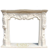 Factory Price Decorative Modern Indoor White Marble Victorian Fireplace