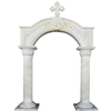 Customized Stone Door Surround Marble Door Frame Villa Exterior Wall Decorative Stone Door Frame