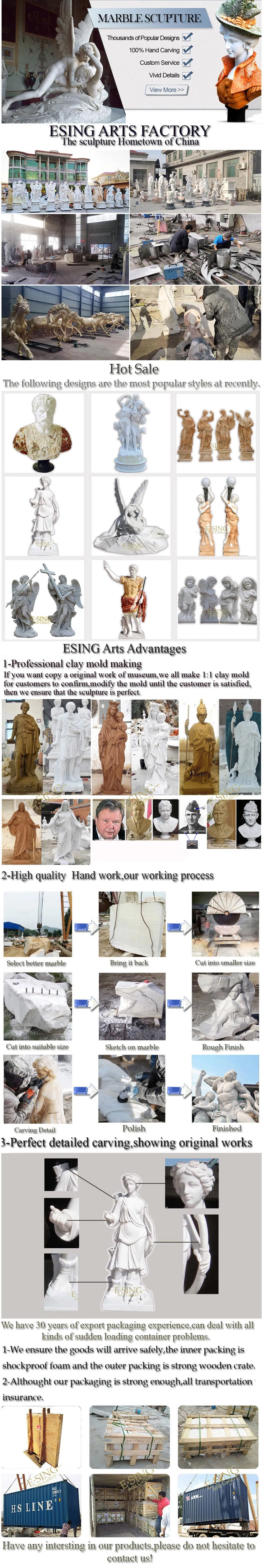 Hand Made Nude Lady Famous Statue for Indoor, Natural White Marble, Home Decoration