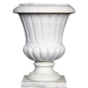 Natural Marble Stone Flower Pot Statue for Garden Decoration