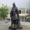 Customized Commemorative Life Size Garden Decor Greek Ancient Black Color Bronze Warrior Statue