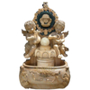 Small Children Sculpture Wall Stone Fountain Hand Carved Marble Fountain
