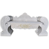 Natural White Carved Stone Marble Chair 