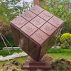 Hot Sale Outdoor Large Cubic Mirror Stainless Steel Sculpture for Garden