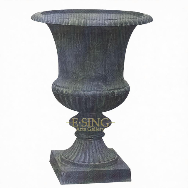 Iron Flower Pot Quality Round Cast Iron Planters Flowerpots for Home Decor