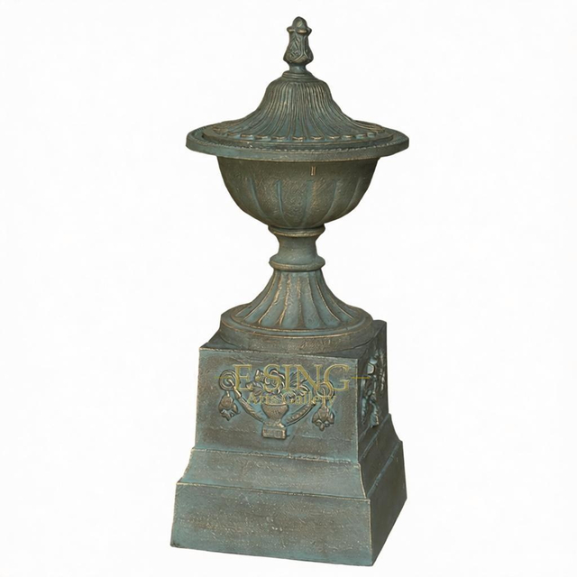European Style New Design Cast Iron Material Flower Pot Iron Urns 