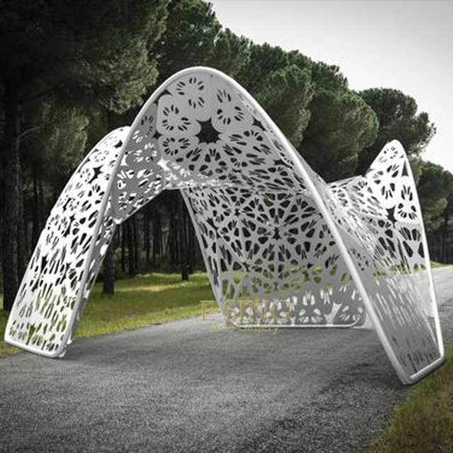 Garden Large Size Abstract Modern Art Outdoor Stainless Steel Sculpture Decoration