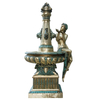 Timeless Charm Antique Patina Copper Fountain for Vintage Gardens