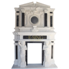New Design Decorative White Natural Stone Marble Fireplace