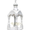 Antique Style Natural Black Stone Gazebo Four Columns Marble Pavilion for Castle