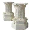 Interior Design Marble Decorative Head Pillar Design with Sculptures