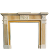 Natural Mix Color Carved Marble Fireplace for Sale