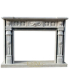 Decorative Large White Marble Stone Italian Fireplace Surround