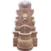 Polished Hand Carved Marble Lion Head Fountain