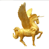Chinese Factory in Garden Decoration Life Size Wings Horse Statues Fiberglass