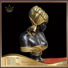Customized Design Bronze Casting Figure Bust Statue Metal Brass Bronze Lady Bust for Sale