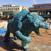 Bronze Metal Carved Wild Bear Sculpture Life Size Bronze Statue