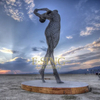 Famous-Art Decorations Stainless Steel Metal Garden Female Figure Statue for Landscape