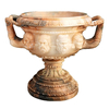 Decorative Natural Red Marble Garden Flower Pots Planters 