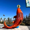 Large Outdoor Modern Metal Stainless Steel Garden Sculpture Art Mirror Polished Sculpture