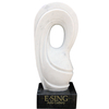 Hand Carved Natural Marble Abstract Human Sculjpture Modern Indoor Outdoor Stone Statue