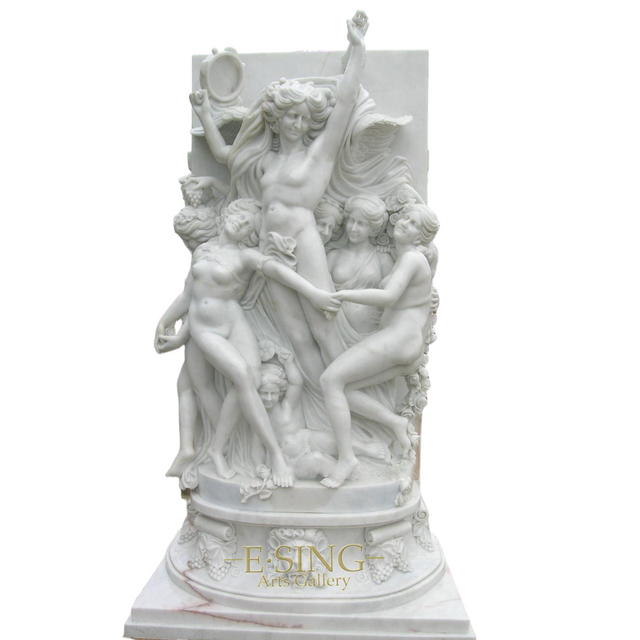 Top Quality Outdoor Natural White Marble Relief Sculpture