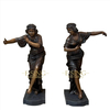 Factory Direct Sales Outdoor Garden Decor Bronze Figure Sculpture Brass Lady Woman Life Size Female Statue Sculpture