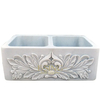 Square Shape Edge White Marble Bathroom Wash Basin