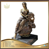 Factory Direct Sale Garden Indoor Home Decor Bronze Sculpture Metal Lion Lady Sculpture