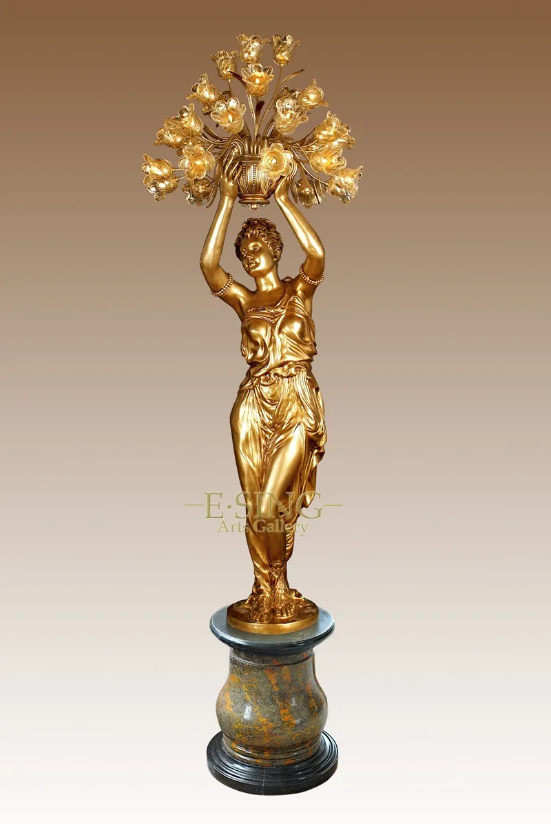 Custom Wholesale Handmade Antique Bronze Lamps for Room Decoration European