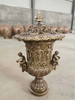 Bronze Garden Decoration Metal Flowerpot Sculpture for Garden
