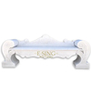 Factory Direct Outdoor Marble Bench Hand Carved White Stone Bench