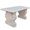 Large Indoor Home Decor Natural Stone Garden Human Head Statue Antique Marble Table