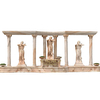 Large Natural Red Marble Sculpture Fountain High Quality Statue Stone Fountain