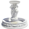 Western Style Garden Carved Angel Marble Water Flow Fountain