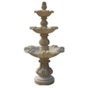 Garden decoration white marble layer fountain 