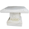 Landscaping Luxury Garden Stone Customized Outdoor Polished White Marble table