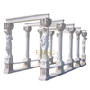 Outdoor Decorative Sculpture Metal Roof Marble Stone Gazebo for Sale