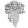 New Designs White Stone Handmade Figure Wall Carving Relief